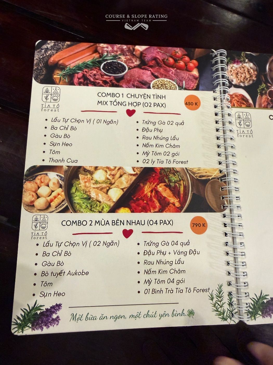 Tía Tô Glamping  · Thực đơn, giá